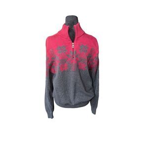 Weatherproof men’s quarter zip winter sweater medium